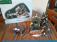2000 Department 56 New England Village THE DOCKHOUSE set of 2  55.52863 access. picture