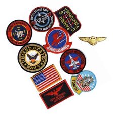 Pete Mitchell IRON ON Patch(10PC Pilot Aviator Wings PIN) picture