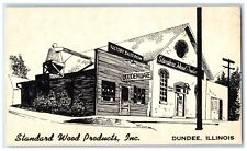 c1940 Standard Wood Products Inc Exterior Building Dundee Illinois IL Postcard picture