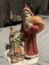 Ceramic Santa With Deer picture