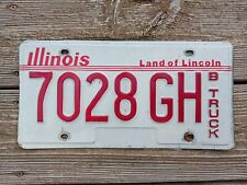 1989 Illinois Auto Vehicle B Truck License Plate 7028 GH picture