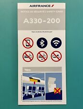 2023 AIR FRANCE SAFETY CARD — AIRBUS 330-200 picture
