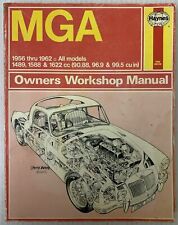 VINTAGE MGA Owners Workshop Manual by Haynes, 1955-1962 all models, 189 pages picture