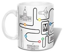 WMATA Washington DC Metro Metrorail Line Stops Coffee Mug - NEW picture