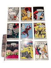 Lot of 9 1966 Donruss Marvel Superheroes, 3 1966 Topps Thor Cards Flash picture