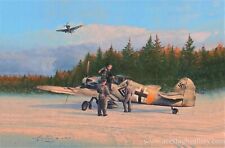 The Blond Knight by Robert Taylor signed Aviation Art depicting Erich Hartmann picture