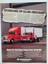 1993 International Truck Navistar Chicago Bulls World Champions Print Ad Art picture