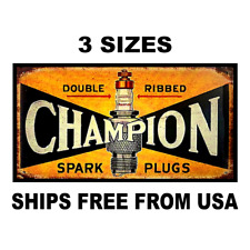 CHAMPION Spark Plug Sticker-New Replica Vintage 70’s 80’s Racing Decal 3 Sizes picture