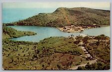 Antigua West Indies English Harbour & Dockyard Chrome Cancel WOB Postcard picture
