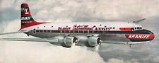 Braniff International Airways DC-6 Conquistador Airplane Vintage Long Postcard picture