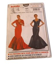 NEW Vintage 1980's Burda Sewing Pattern #7843 Dress & Bolero Women's Sizes 6-18 picture