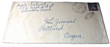 1938 NORTHERN PACIFIC SEATTLE & HOQUIAM TRAIN #423 RPO HANDLED ENVELOPE picture