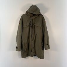 VTG 1988 German Military Green Sherpa Lined Hooded Combat Field Jacket Mens L/XL picture