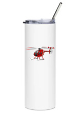 McDonnell Douglas MD-530F Stainless Steel Water Tumbler with straw - 20oz. picture