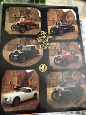 The Golden Age Of Sports Cars MG Brochure  picture