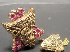 1982 USMA West Point Military Academy Class Pin - 10k Gold with 13 Rubies picture