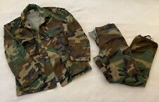 Vintage Field Coat Jacket Medium Camo US Army Military w/ Pants Small (JL-176) picture
