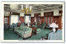 c1920 Interior Lounge Hotel Dennis Restaurant Atlantic City New Jersey Postcard picture