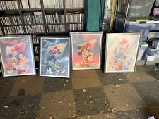 RARE Set 4 Unique Walt Disney Mickey Mouse Red Cross Posters 26