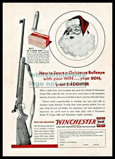 1948 WINCHESTER Model 75 Target Rifle Santa Claus Christmas PRINT AD picture