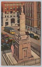Postcard Battle monument, Baltimore, Maryland picture