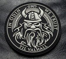 15PC In Odin We Trust Viking God In God Till Valhall 3-D PVC Rubber Hook Patch picture