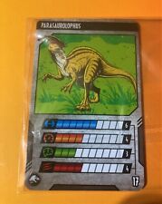 2017 Mattel Jurassic World Dino Rivals Parasaurolophus Trading Card #17 picture