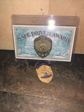 National Safety Council 16 Year Safe Driver Award Lapel Pin Screw Back 1954 picture