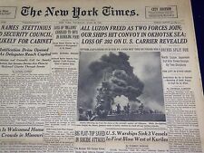 1945 JUNE 28 NEW YORK TIMES - ALL LUZON FREED AS TWO FORCES JOIN - NT 673 picture