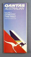 QANTAS AUSTRALIAN AIRLINES DOMESTIC TIMETABLE MARCH 1993 VOLUME 2 QF AUSTRALIA picture