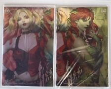 Harley Quinn And Poison Ivy #1 SDCC Connecting Foil Covers Variant Set NM/NM+ picture