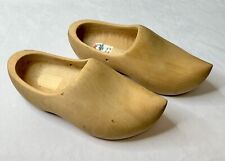 DUTCH HOLLAND HANDMADE BLANK TRADITIONAL POINTED WOODEN CLOGS 20CM 42-43 picture