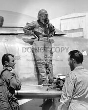 PILOT JACKIE COCHRANE WITH CHUCK YEAGER AND BILL LONGHURST - 8X10 PHOTO (BB-098) picture