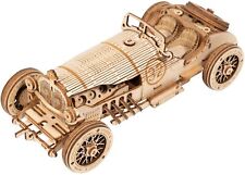 GRAND PRIX RACE CAR Indy 500 Wood Scale Model Kit ROKR 3D Puzzle Toy DIY picture