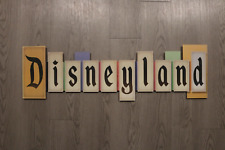 Disneyland Main Entrance Replica Marquee Wooden Hanging Wall Sign picture