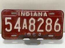 1964 Indiana License Plate - # 54 A 8286 - Montgomery County - EXPIRED 1964 picture