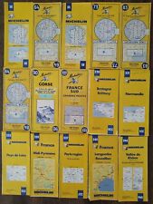 Michelin Maps Of France Lot Of 15 Folding Paper Maps Yellow Cover Europe picture