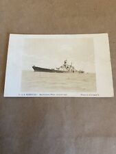 U.S.S. Missouri Battleship / Vintage Postcard / Posted / RPPC / U.S. Navy picture
