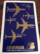 VINTAGE 1990's ADVERTISING PACK of PLAYING CARDS - IBERIA - SPANISH AIRLINES picture