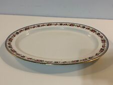 Antique Booths Staffordshire Porcelain Large Serving Tray with Rose Floral Dec. picture