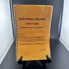 NORTHWEST AIRLINES Airbus A319 A320 Station and Panel Location Book 2001 picture