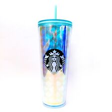 Starbucks Iridescent Blue Green Mermaid Scales Tumbler Cup Venti 24 Fl Oz picture