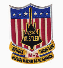 43rd Bombardment Wing B-58 Hustler Patch – Sew On, 4