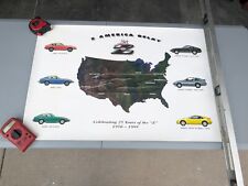 1995 Nissan Dealer Advertising Poster Sign 25 Years Of Z. Z America Relay  picture