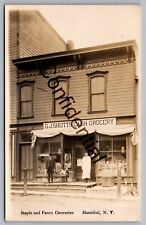 Real Photo GJ Shutts Cash Grocery At Hannibal NY Oswego New York RP RPPC M270 picture