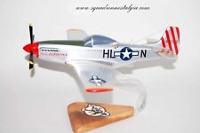 308th Fighter Squadron P-51 Mustang Model, Mahogany, 1/25 (15