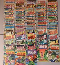 Lot Of 113 Marvel Comics. The Incredible Hulk. Between #113 And #315 + 4 Annuals picture