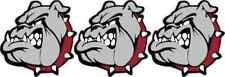 2in x 2in Left Facing Maroon Bulldog Stickers Car Truck Vehicle Bumper Decal picture