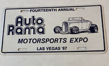 14th  Annual Las Vegas  Auto-Rama Motorsports Expo 1987 License Plate Embossed picture