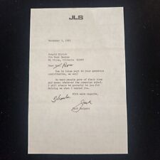 Jack Swigert Signed 11/3/1982 Typed Letter Signed - Apollo 13 RARE - JSA YY34702 picture